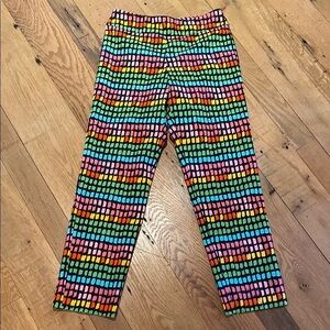 Krazy Larry Straight Leg Pull on Bright Geo AOP Sz 10